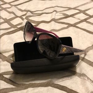 VERSACE Sunglasses with Case pink black white